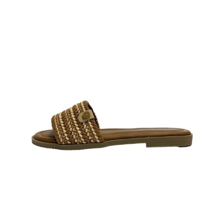Refresh 175219 Sandali Ciabatta Donna Flat Camel