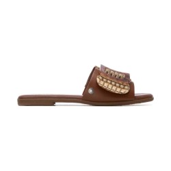 Refresh 175029 Sandali Ciabatta Donna Flat Camel