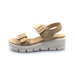 Cinzia Soft MCS112 Sandalo Donna con Zeppa e Fasce Regolabili Albicocca 2