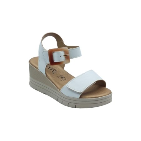 Cinzia Soft LF153A 001 Sandalo Donna Zeppa Media Bianco