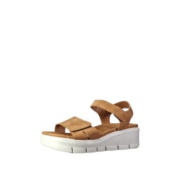Cinzia Soft MCS105 002 Sandalo Donna con Zeppa e Fascia Regolabile a Strappo Tan