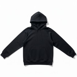 4US Pacciotti 0070 Felpa Uomo con Cappuccio Embossed Nero