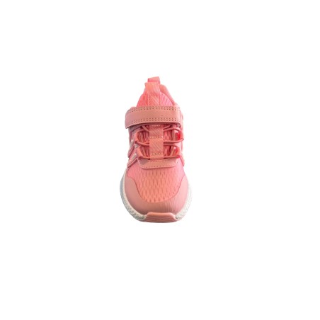 AR.IN 1606 Scarpe Bambina Sneaker Lacci Elastici e Strappi Rosa