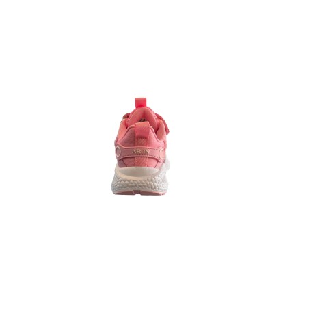 AR.IN 1606 Scarpe Bambina Sneaker Lacci Elastici e Strappi Rosa