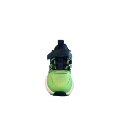 AR.IN 1606 Scarpe Bambino Sneaker Lacci Elastici e Strappi Verde Blu 2