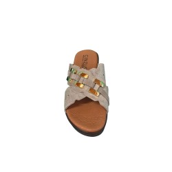 Cinzia Soft NG8973 003 Sandali Donna Tacco Medio Taupe 2