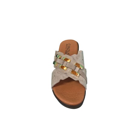 Cinzia Soft NG8973 003 Sandali Donna Tacco Medio Taupe