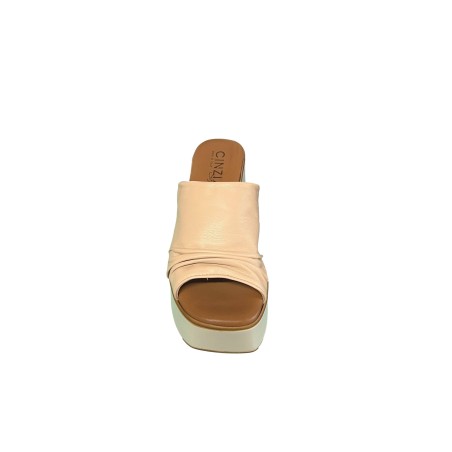 Cinzia Soft TS31442 001 Sandalo Ciabatta Donna Con Fascia Larga Nude