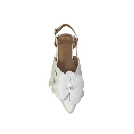 Cri Chic 3619-1 Sling Back  Donna con Tacco Basso Beige 