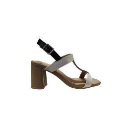 Cri Chic 3638 1 Scarpe Sandalo Donna con Cinturino alla Caviglia Tacco Medio Multicolor