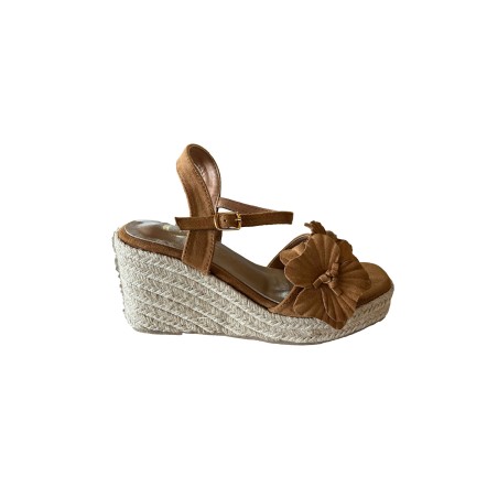 Cri Chic 3644 2 Scarpe Sandalo Zeppa Donna con Cinturino alla Caviglia Cuoio
