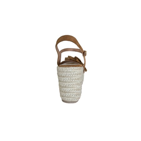Cri Chic 3644 2 Scarpe Sandalo Zeppa Donna con Cinturino alla Caviglia Cuoio