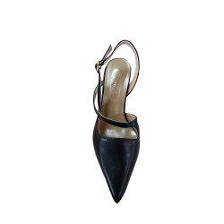 Cri Chic 3624 6 Sling Back Scarpe Donna con Cinturino Tacco Medio Nero 2