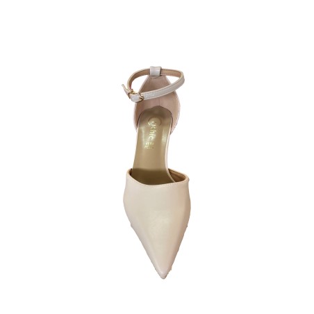 Cri Chic 3624 4 Decolletè Scarpe Donna con Cinturino Tacco Medio Nude