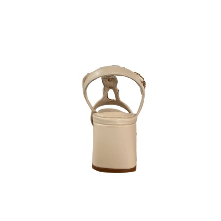 Gold & Gold FG09 Sandalo Donna Tacco Basso con Accessorio e Cinturino alla caviglia Ice