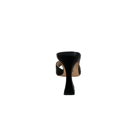Gold & Gold GD386 Sandalo Donna Tacco Alto con Accessorio Nero