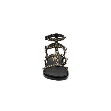 Gold & Gold GD469 Sandalo Schiava con Borchie Donna Nero