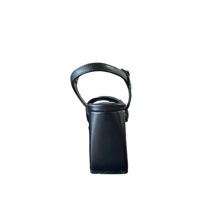 Paciotti 4US 101 Sandali Donna con Tacco Alto Cinturino alla Caviglia Fascia Incrocio Black