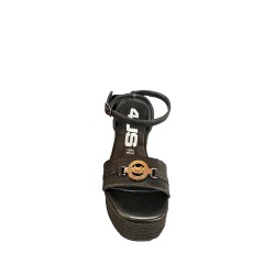 Paciotti 4US 125 Sandali Donna con Zeppa Alta Cinturino alla Caviglia e Fascia Black 2