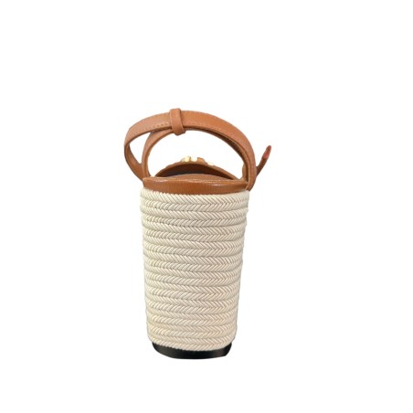 Paciotti 4US 125 Sandali Donna con Zeppa Alta Cinturino alla Caviglia e Fascia Brown
