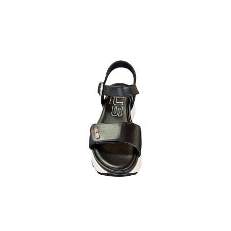 Paciotti 4US 4BN198 Sandalo Donna Platform con Fascia a Strappo Nero