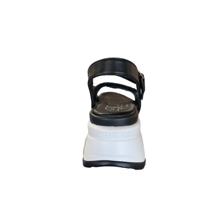 Paciotti 4US 4BN198 Sandalo Donna Platform con Fascia a Strappo Nero