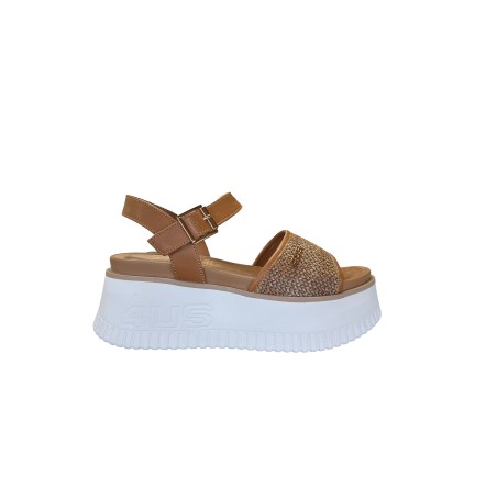 Paciotti 4US 4BN206 Sandalo Donna Platform Cuoio
