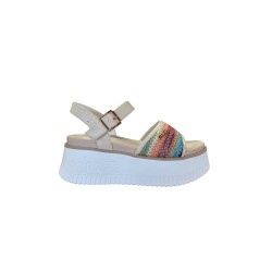 Paciotti 4US 4BN206 Sandalo Donna Platform Multicolor 