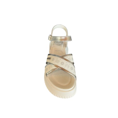 Paciotti 4US 4BX177 Sandalo Donna con Fascia a Incrocio Silver