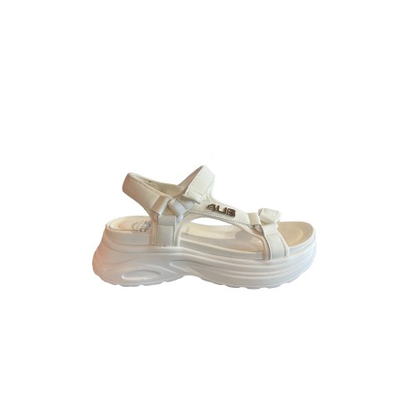 Paciotti 4US 4BX212 Sandalo Donna Platform con Fascia a Strappo Bianco