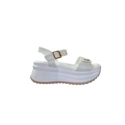 Paciotti 4US 4BN198 Sandalo Donna Platform con Fascia a Strappo Bianco