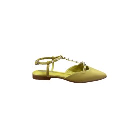 Refresh 175070 Sandali Sling Back Donna Flat Amarillo