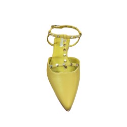 Refresh 175070 Sandali Sling Back Donna Flat Amarillo 2