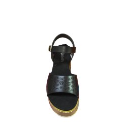 Refresh 175178 Sandali Donna con Zeppa Media e Cinturino  Black 2