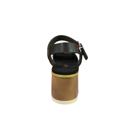 Refresh 175178 Sandali Donna con Zeppa Media e Cinturino  Black