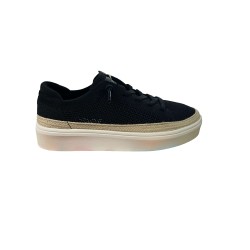 Refresh 175233 Scarpe Donna Sneakers Basse con Laccio Elastico Nero