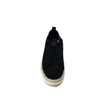 Refresh 175233 Scarpe Donna Sneakers Basse con Laccio Elastico Nero