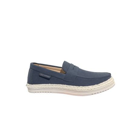 Solo Soprani LIPARI Scarpe Uomo Mocassino Slip On Blu