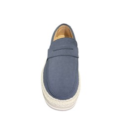 Solo Soprani LIPARI Scarpe Uomo Mocassino Slip On Blu 2