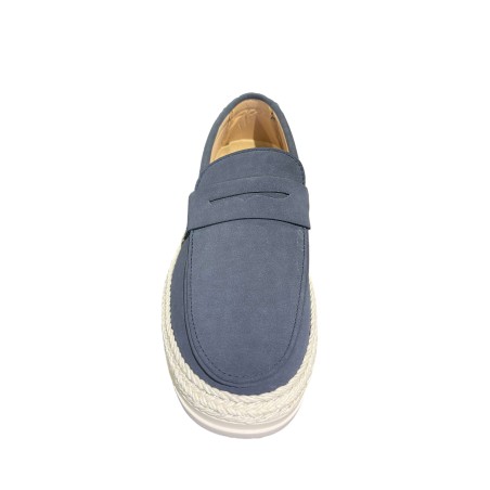 Solo Soprani LIPARI Scarpe Uomo Mocassino Slip On Blu