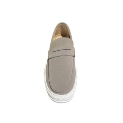 Solo Soprani LIPARI Scarpe Uomo Mocassino Slip On Taupe 2