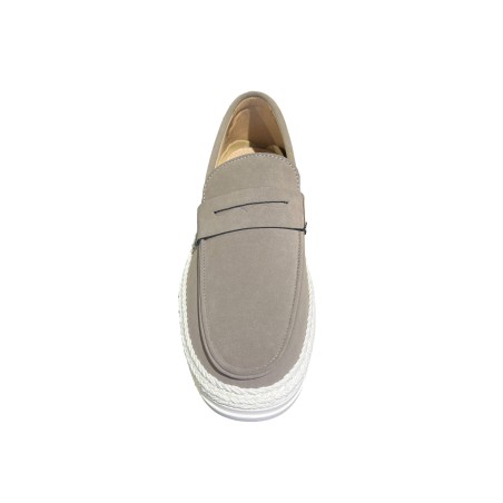 Solo Soprani LIPARI Scarpe Uomo Mocassino Slip On Taupe