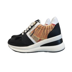 Gattinoni Planetarium New EDISON 6338 Scarpe Donna Sneakers Stringate Black Classic 2
