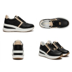 Gattinoni Planetarium New EDISON 6338 000 Scarpe Donna Sneakers Stringate Black 2