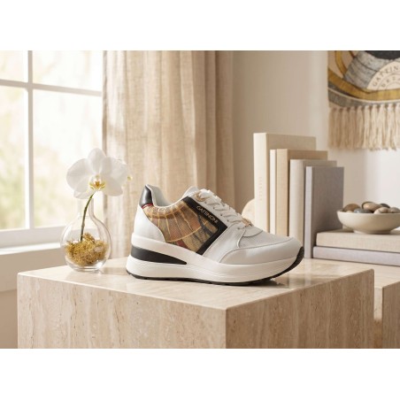 Gattinoni Planetarium New EDISON 6338 Scarpe Donna Sneakers Stringate White Classic