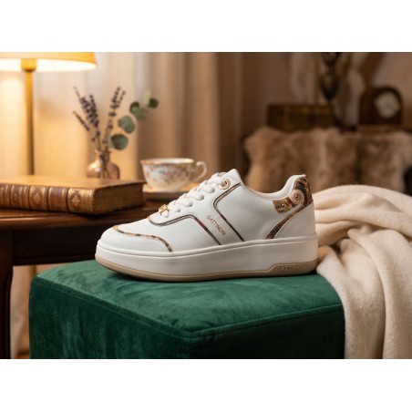 Gattinoni Planetarium New ROSS 6339 854 Scarpe Donna Sneakers Stringate White Classic