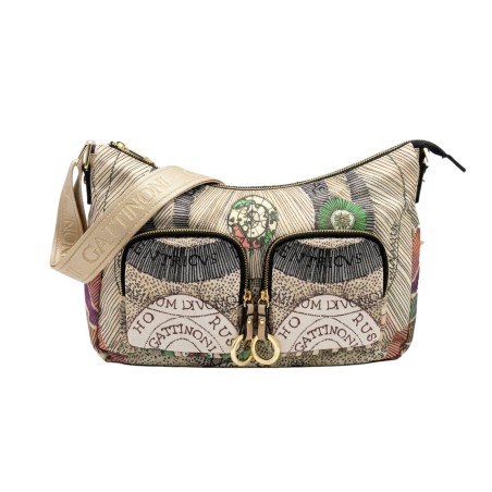 Gattinoni MAYA BIGMX6728WIL003 Hobo Nylon Donna Beige