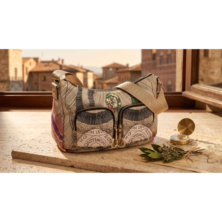 Gattinoni MAYA BIGMX6728WIL003 Hobo Nylon Donna Beige