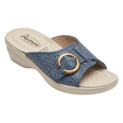 POLYFLEX 5444 Ciabatte Donna Made in Italy con Fascia Regolabile Jeans