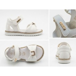 Paciotti 4US M25031 Sandali Bambina con Velcro Bianco Oro 2